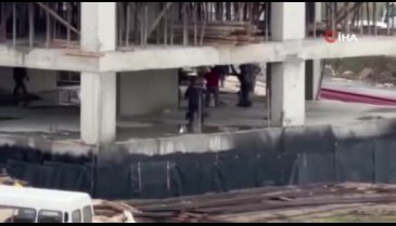 Bursa'da inşaat işçileri birbirine girdi!