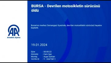 Bursa'da motosiklet devrildi! Sürücü öldü