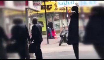 Adana'da sokak ortasında kadına şiddet kamerada