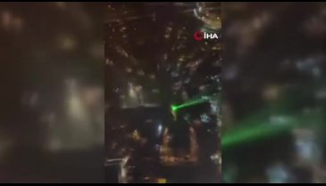 İzmir'de inişe hazırlanan uçağa lazer tutuldu