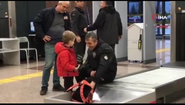 Bursa'da havaalanı polisini şaşırtan olay