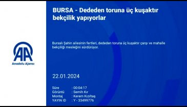 Bursalı Şahin ailesi üç kuşaktır bekçilik yapıyor