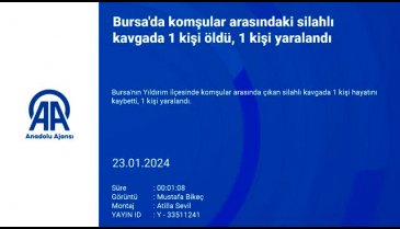 Bursa'da komşular arasında silahlı kavga! 1 kişi öldü, 1 kişi yaralandı