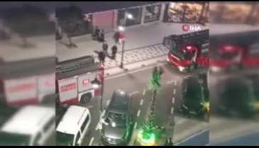 İstanbul'da  9 katlı iş hanının -1. katında yangın çıktı!