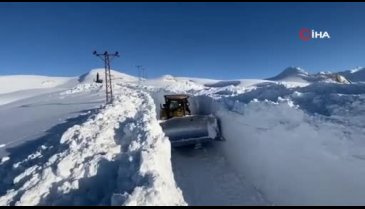 Şırnak'ta kar kalınlığı 3 metreyi geçti