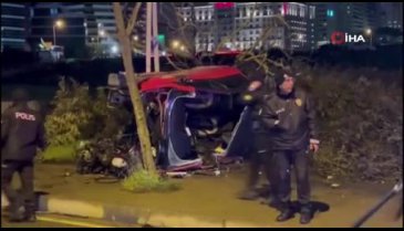 İstanbul Pendik'te otomobil takla attı: 3 yaralı