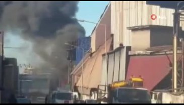 Hatay'da demir çelik fabrikasında korkutan yangın