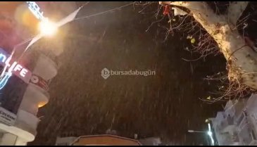 Bursa'da graupel yağışı aralıklarla yağmaya başladı!