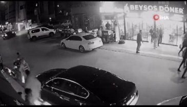 Bursa'da iki grubun meydan muharebesi kamerada