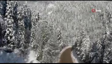 Karabük-Bartın kara yolunda kartpostallık görüntüler dron ile görüntülendi