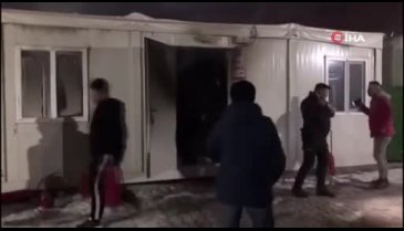 Malatya'da konteyner yangını!