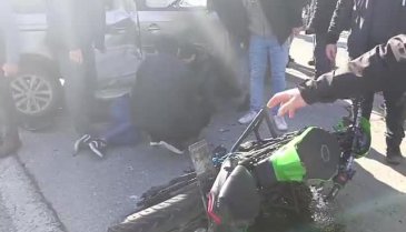 Bursa'da feci motosiklet kazası! Sürücü ağır yaralı