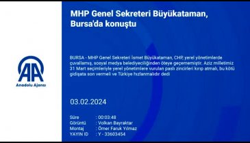 MHP Bursa Milletvekili Büyükataman: Bursa cumhura sahip çıkacak