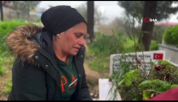 Hatay'da kendisi için hazırladığı mezara kızını ve torununu defnetti