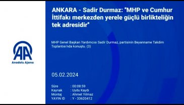 MHP seçim beyannamesini açıkladı: 3 ana tema bulunuyor