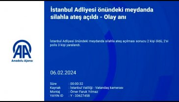 Çağlayan Adliyesi'nde polis noktasına silahlı saldırı: 2 polis yaralı -3