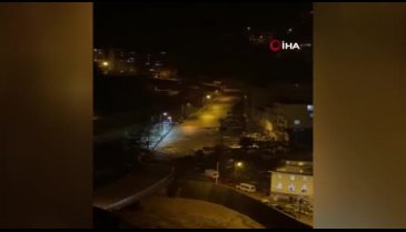 Artvin'de selin gelişi kameraya böyle yansıdı