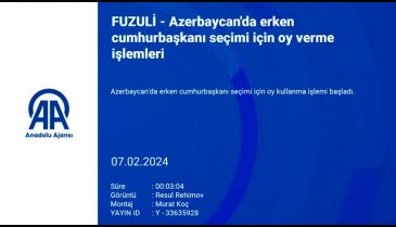 Azerbaycan'da cumhurbaşkanı seçimi başladı