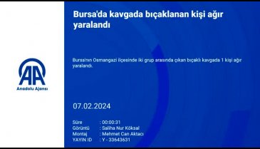 Bursa'da kavgada bıçaklanan kişi ağır yaralandı