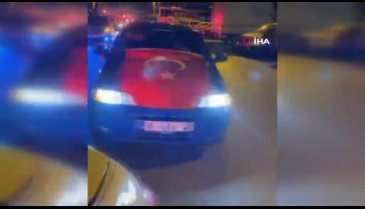 Bursa'da asker konvoyunda drift şov!