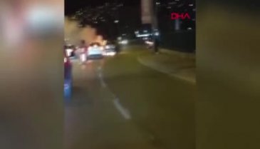Bursa'da seyir halindeki cip alev aldı!