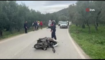 Bursa'da motosikletin cipe çarptığı kazada motosiklet sürücüsü hayatını kaybetti