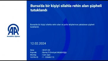 Bursa'da bir kişiyi rehin alan şüpheli tutuklandı!