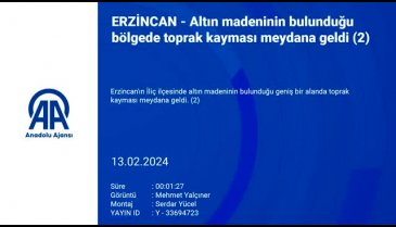 Erzincan'da altın madeninde göçük!