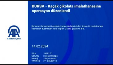 Bursa'da çikolata imalathanesine operasyon düzenlendi!