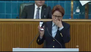 Akşener, meclis kürsüsünde gözyaşlarını tutamadı