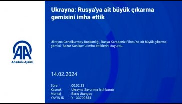 Ukrayna, Rusya'ya ait büyük çıkarma gemisini imha ettiğini açıkladı