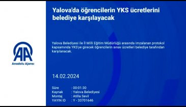 Yalova'da YKS ücretlerini belediye karşılayacak