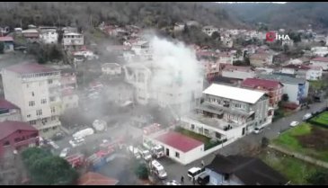 İstanbul'da kibrit üretim atölyesi alev alev yandı