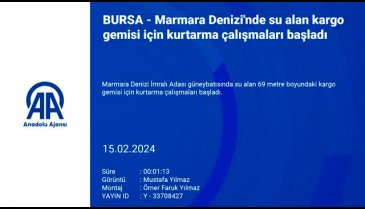 Marmara Denizi'nde alarm: Kargo gemisi su alarak battı!