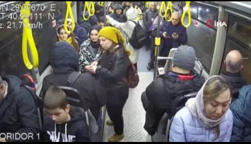 İstanbul'da otobüste yer isteyen kadına yumruklu saldırı