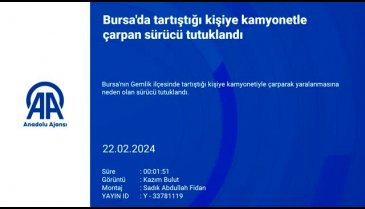 Bursa'da tartıştığı kişiye kamyonetle çarpan sürücü tutuklandı
