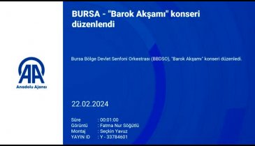 Bursa'da "Barok Akşamı" konseri