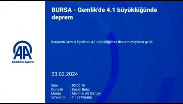 Bursa'da deprem telaşı! O anlar kamerada -2