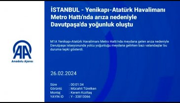 İstanbul'da Yenikapı-Atatürk Havalimanı Metro Hattı'nda arıza!