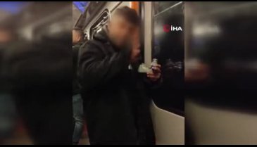 İstanbul metro hattında skandal görüntüler!