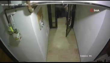 Balıkesir'de deprem paniği kamerada