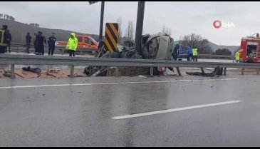Kütahya'da trafik kazasında 1 kişi öldü