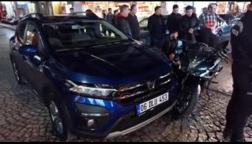 Samsun'da otomobil ile motosiklet çarpıştı: 1 yaralı