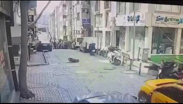 Ticari taksi köpeğin üzerinden geçti, yaralanan hayvan hayatını kaybetti