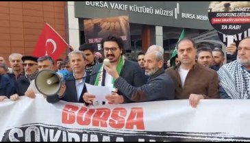 Bursa Gazze için ses yükseltti!&nbsp;