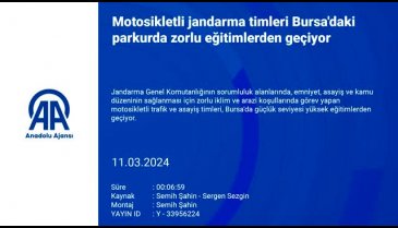 Motosikletli jandarma timlerine Bursa'da zorlu eğitim