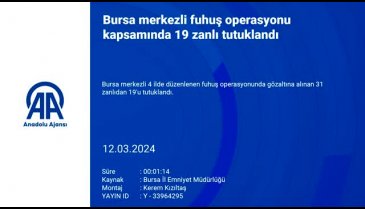 Bursa'da fuhuş operasyonu! 19 kişi tutuklandı