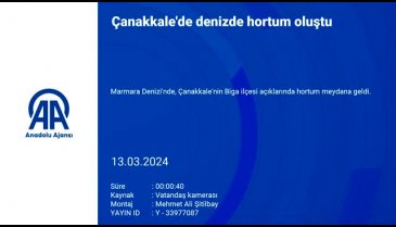 Marmara Denizi'nde hortum oluştu