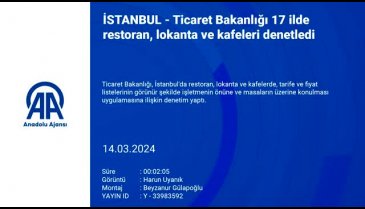 Ticaret Bakanlığı Bursa dahil 17 ilde restoran, lokanta ve kafeleri denetledi