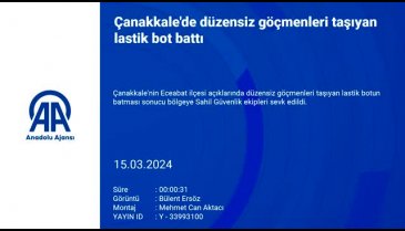 Çanakkale'de göçmenleri taşıyan bot battı! 2'si bebek 8 ölü